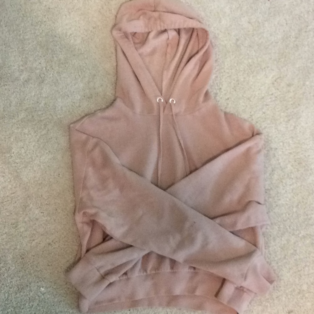 Super Cute Pink Crop Hoodie